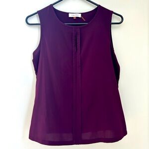 Calvin Klein XS front fold detail summer professional top